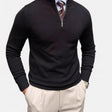 Theodore | Casual Ribbed Quarter-Zip Sweater