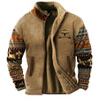 Bruce | Rugged Aztec Sherpa-Lined Jacket