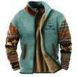 Bruce | Rugged Aztec Sherpa-Lined Jacket