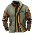 Bruce | Rugged Aztec Sherpa-Lined Jacket