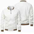 Douglas | Classic Striped-Trim Bomber Jacket