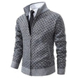 Michael | Refined Diamond Zip Cardigan