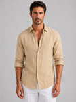 Adrian | Breathable Linen Button-Up Shirt - Valereo