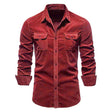 Adrian | Casual Corduroy Utility Shirt - Valereo