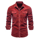 Adrian | Casual Corduroy Utility Shirt - Valereo