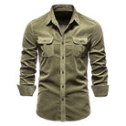 Adrian | Casual Corduroy Utility Shirt - Valereo