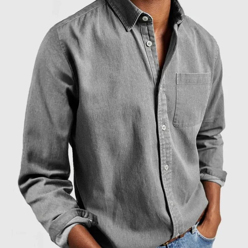 Adrian | Classic Chest-Pocket Denim Shirt