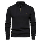 Adrian | Classic Ribbed Quarter-Zip Sweater - Valereo