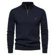 Adrian | Classic Ribbed Quarter-Zip Sweater - Valereo