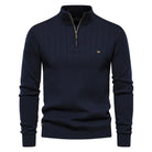 Adrian | Classic Ribbed Quarter-Zip Sweater - Valereo