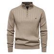 Adrian | Classic Ribbed Quarter-Zip Sweater - Valereo