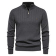 Adrian | Classic Ribbed Quarter-Zip Sweater - Valereo