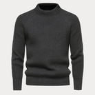 Adrian | Cozy Ribbed Knit Mock-Neck Sweater - Valereo