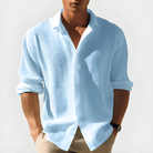 Andrew | Breathable Textured Linen Shirt - Valereo