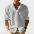 Andrew | Breathable Textured Linen Shirt - Valereo