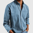 Andrew | Classic Denim Button-Up Shirt - Valereo