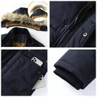 Andrew | Cozy Fur-Hood Fleece-Lined Parka Jacket - Valereo