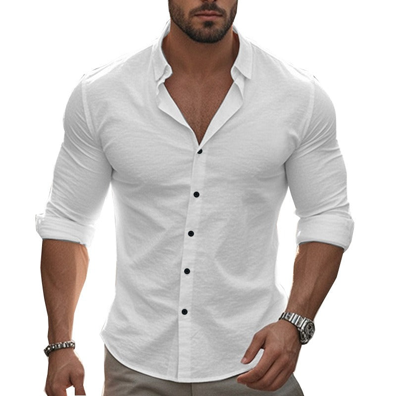 Andrew | Modern Slim-Fit Cotton Shirt - Valereo