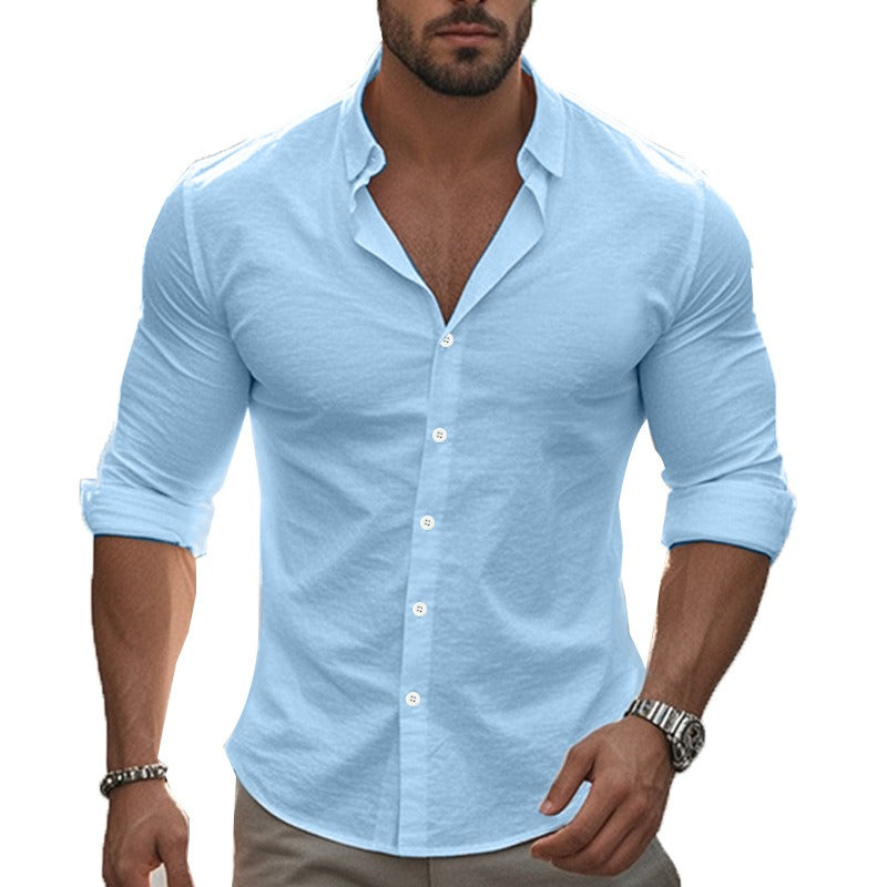 Andrew | Modern Slim-Fit Cotton Shirt - Valereo