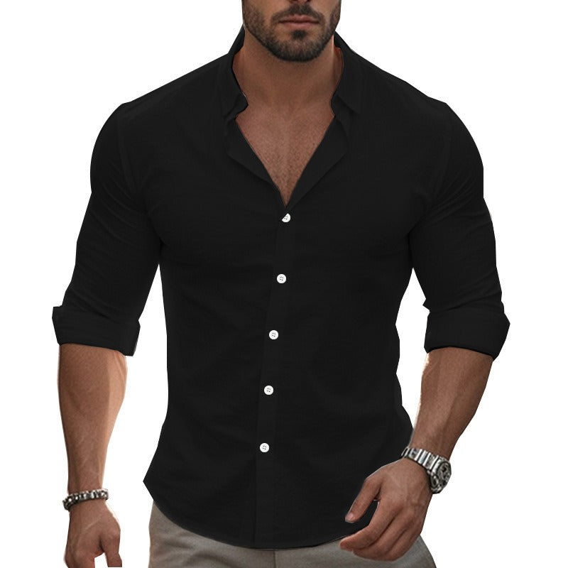 Andrew | Modern Slim-Fit Cotton Shirt - Valereo