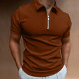 Andrew | Modern Zip-Collar Polo Shirt - Valereo