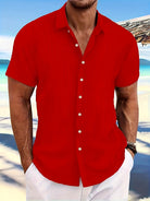 Anthony | Breathable Textured Button-Up Shirt - Valereo
