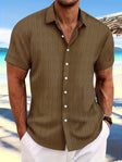 Anthony | Breathable Textured Button-Up Shirt - Valereo