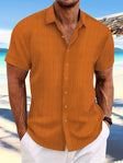 Anthony | Breathable Textured Button-Up Shirt - Valereo