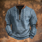 Anthony | Classic Cable Knit Half-Zip Sweater - Valereo