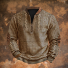 Anthony | Classic Cable Knit Half-Zip Sweater - Valereo