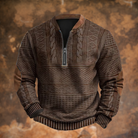 Anthony | Classic Cable Knit Half-Zip Sweater - Valereo