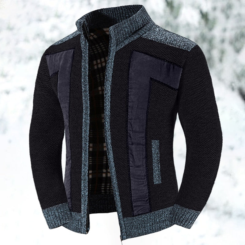 Anthony | Cozy Fleece-Lined Zip Cardigan - Valereo