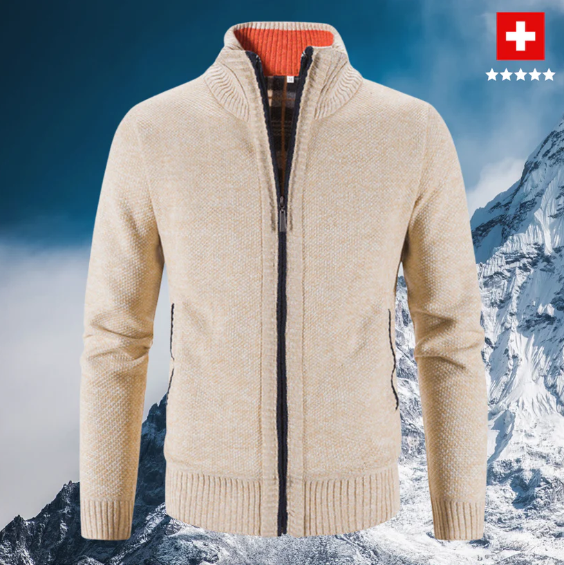 Anthony | Cozy Full-Zip Knit Cardigan - Valereo