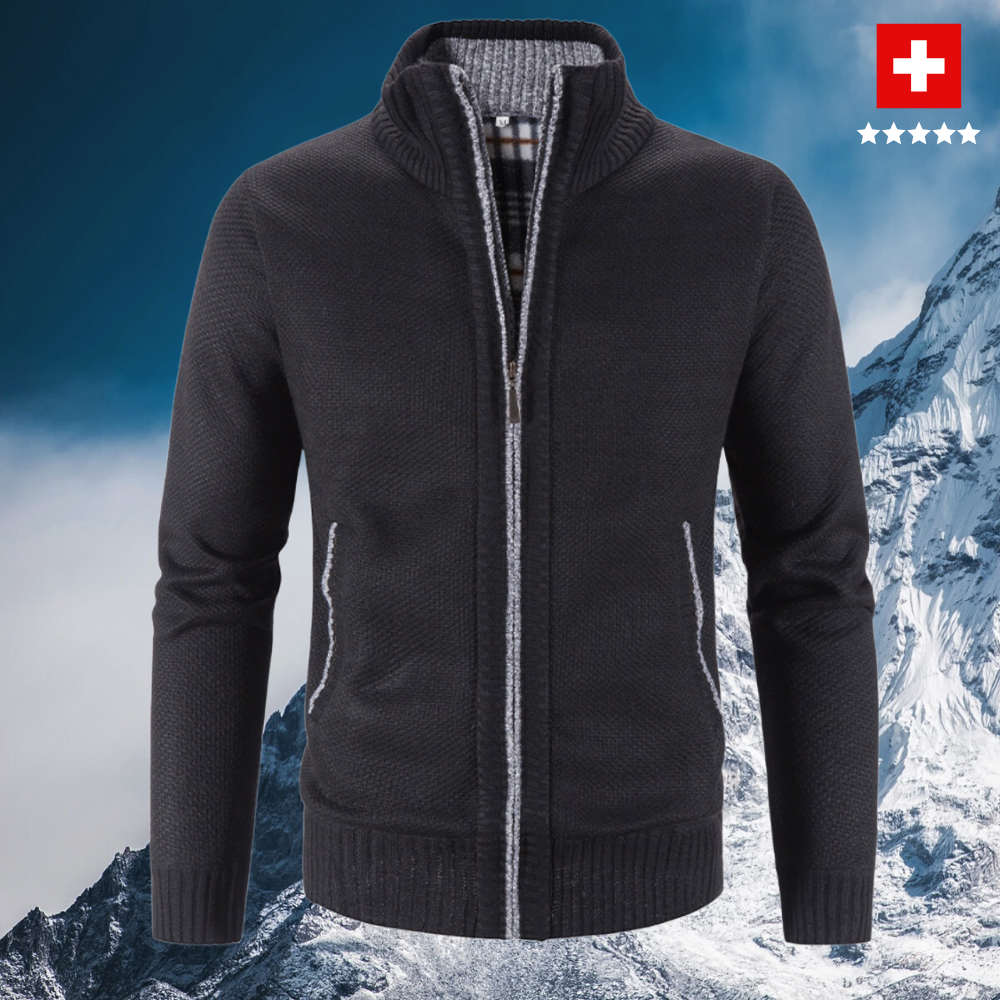 Anthony | Cozy Full-Zip Knit Cardigan - Valereo