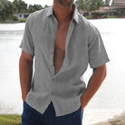 Anthony | Lightweight Linen Button-Up Shirt - Valereo