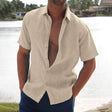 Anthony | Lightweight Linen Button-Up Shirt - Valereo