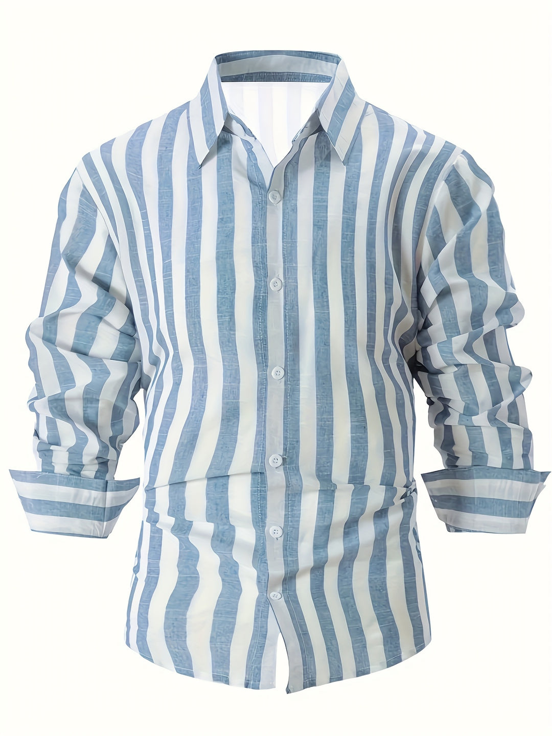 Anthony | Stylish Striped Button-Up Shirt - Valereo
