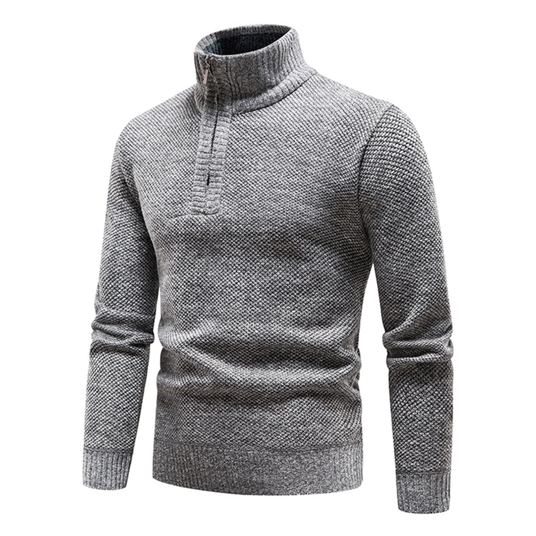 Austin | Modern Quarter-Zip Knit Sweater - Valereo