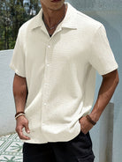 Austin | Modern Textured Camp Shirt - Valereo