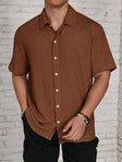 Austin | Modern Textured Camp Shirt - Valereo