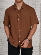 Austin | Modern Textured Camp Shirt - Valereo