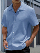Austin | Modern Textured Camp Shirt - Valereo