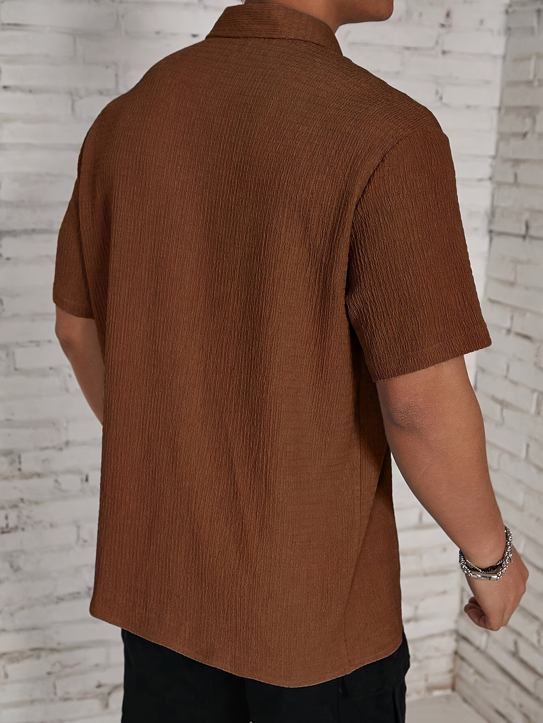 Austin | Modern Textured Camp Shirt - Valereo