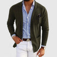 Austin | Refined Knit Notch-Lapel Cardigan - Valereo