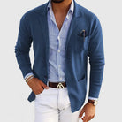 Austin | Refined Knit Notch-Lapel Cardigan - Valereo