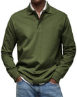 Austin | Relaxed Long Sleeve Polo Shirt - Valereo
