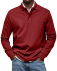 Austin | Relaxed Long Sleeve Polo Shirt - Valereo