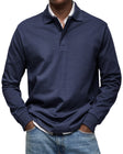 Austin | Relaxed Long Sleeve Polo Shirt - Valereo