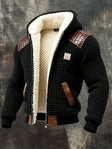 Kenneth | Sherpa-Lined Waffle-Knit Hooded Jacket