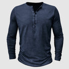 Caleb | Casual Cotton Henley T-Shirt - Valereo